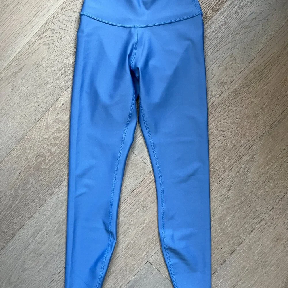 ALO 7/8 High-Waist Airlift Leggins Crystal Clear Blue Size XS VGUC - Picture 3 of 5